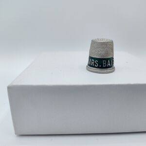 Vintage Mrs. Baird’s Bread Thimble Texas Advertising Sewing Collectible